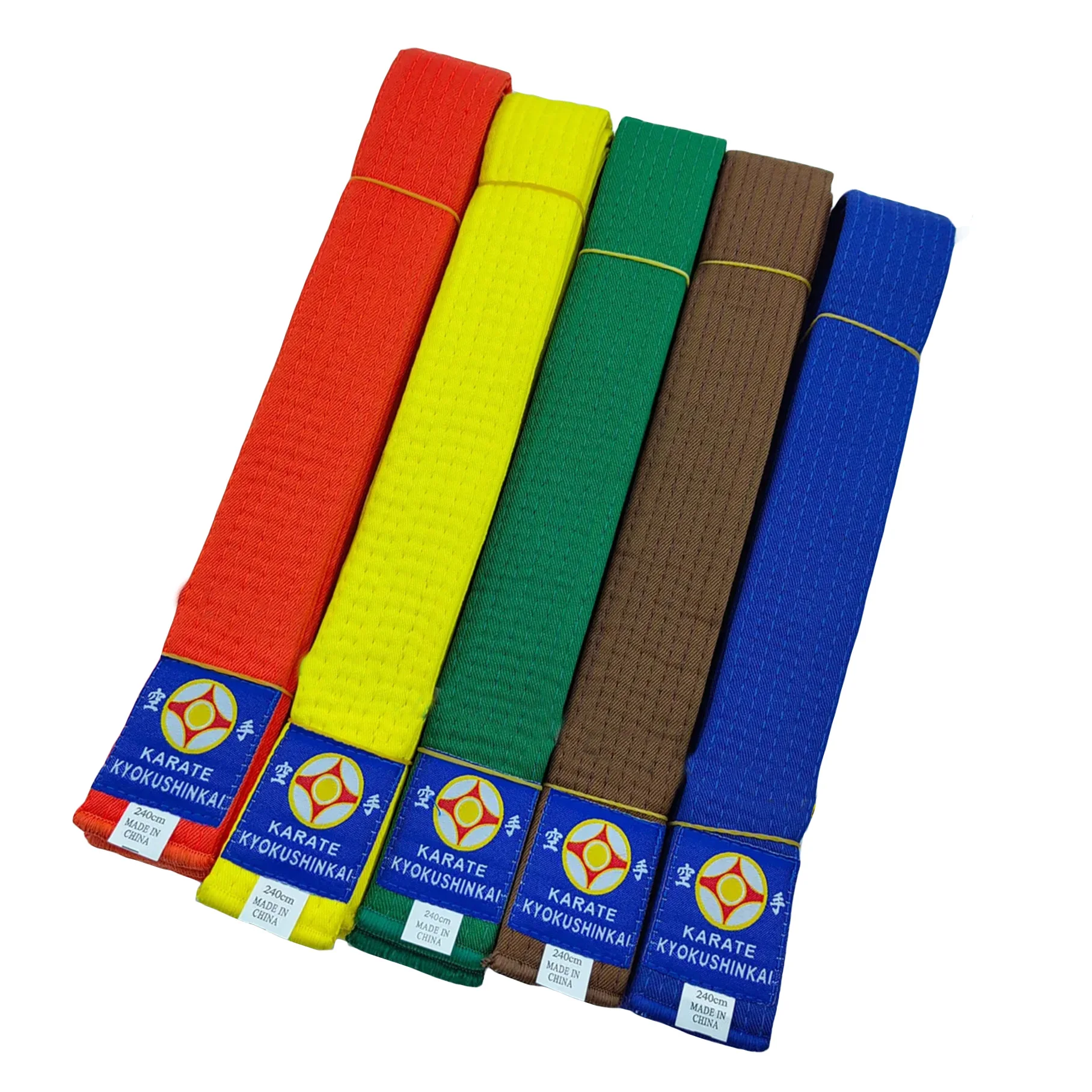 

IKF киокушин каратэ пояс высокого качества вышивка цветные рейтинговые ремни боевые искусства каратэ дзюдо тхэквондо профессиональные ремни