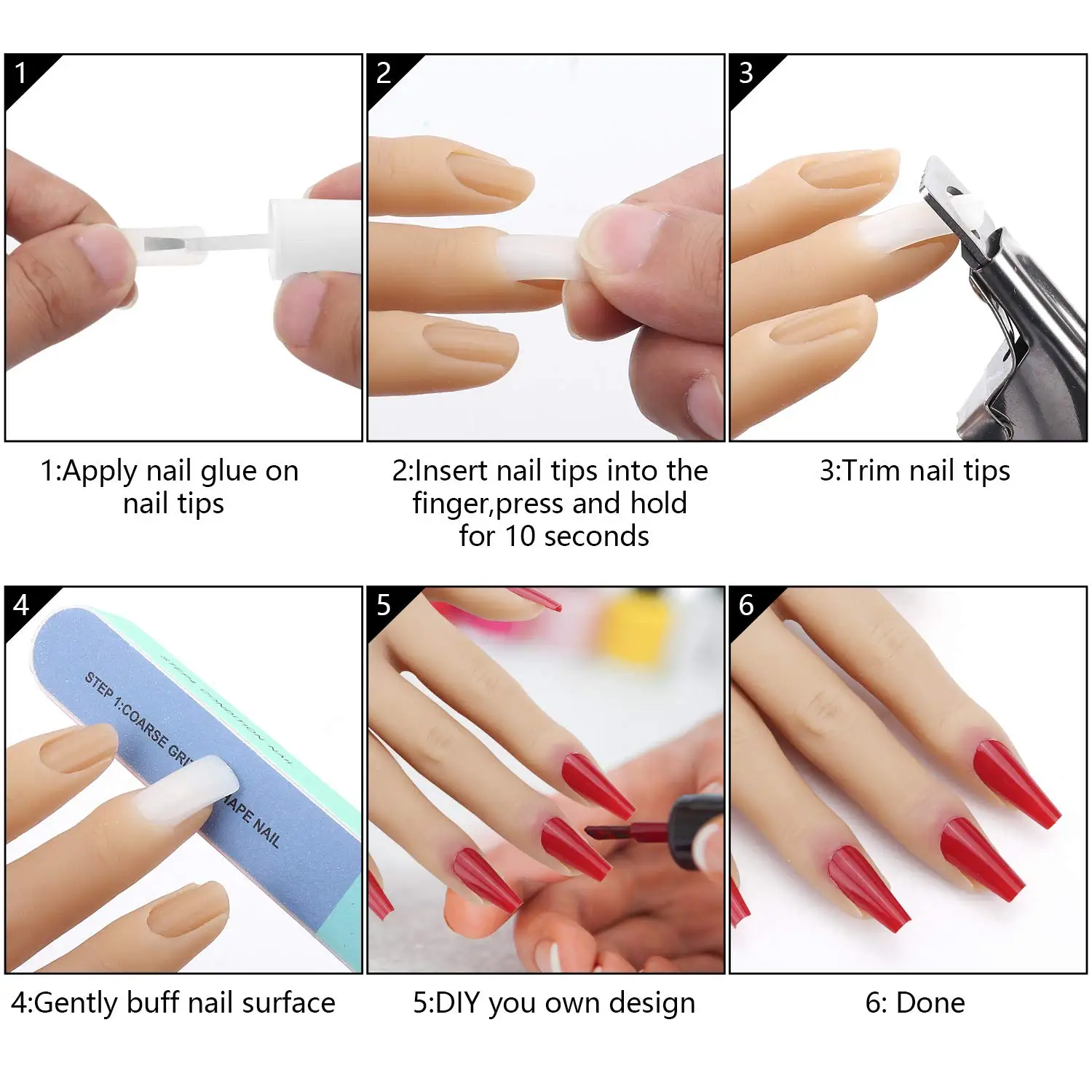 

6-цветные мягкие гибкие соединения, реалистичные силиконовые тренировочные руки