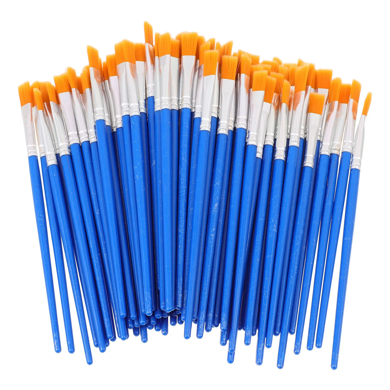 

200pcs Painting Brushes Blue Handle DIY Tools Graffiti Pen Sketch Watercolor Artist Professional Brush Kids