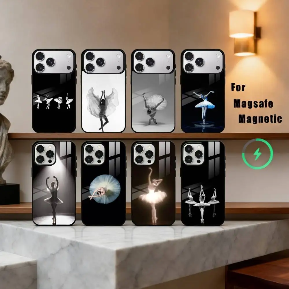 

B-Ballerina Art B-Ballet Phone Case For iPhone17,16,15,14,13,12,11 Plus,Pro Max Magnetic For Magsafe Wireless Charging