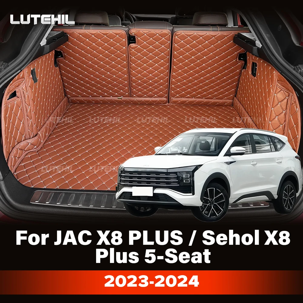 Cargo Liner For JAC X8 PLUS / Sehol X8 Plus 5-Seat 2023 2024 Car Trunk Mats Carpet With Backrest Protector Cargo Mat Accessories