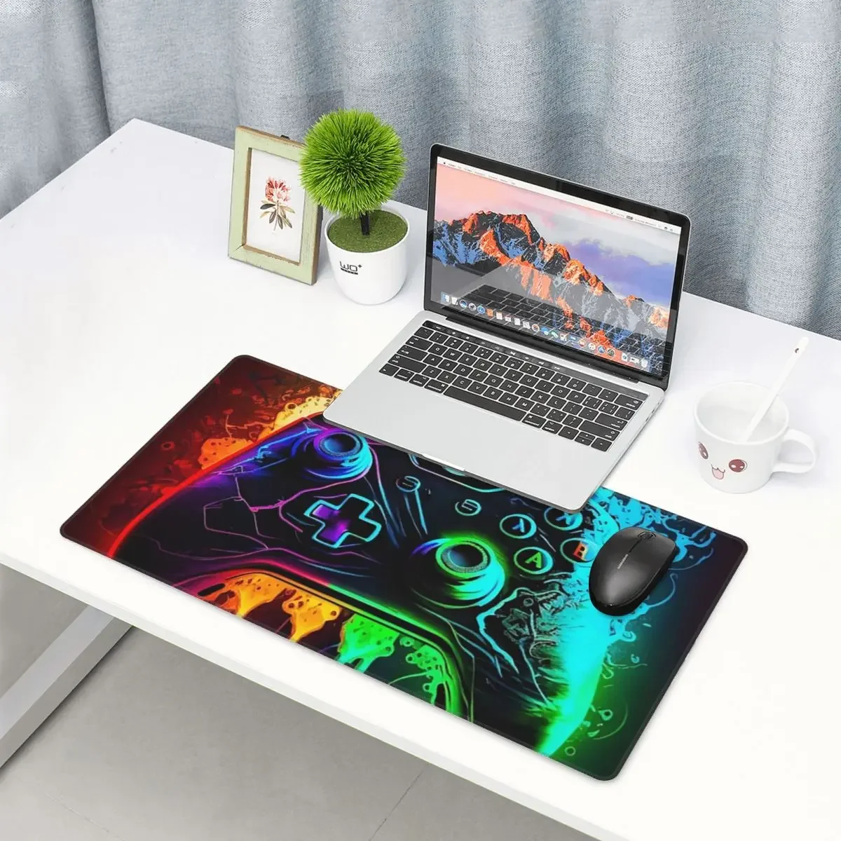 Large Mouse Pad Game Console Printed Pattern 10 Gamer PC Laptop Mats Keyboard Carpet Computer Gaming Office Accessories Desk Mat