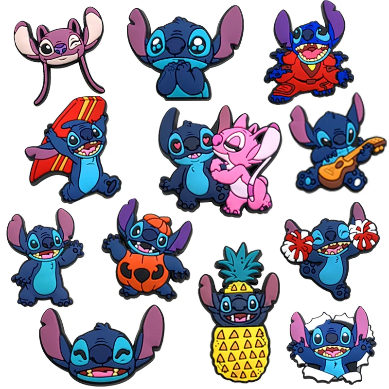 20pcs/set Stitch Shoe Charms DIY Accessories For PVC Decorations Fit to Bubble Slides Sandals image 3