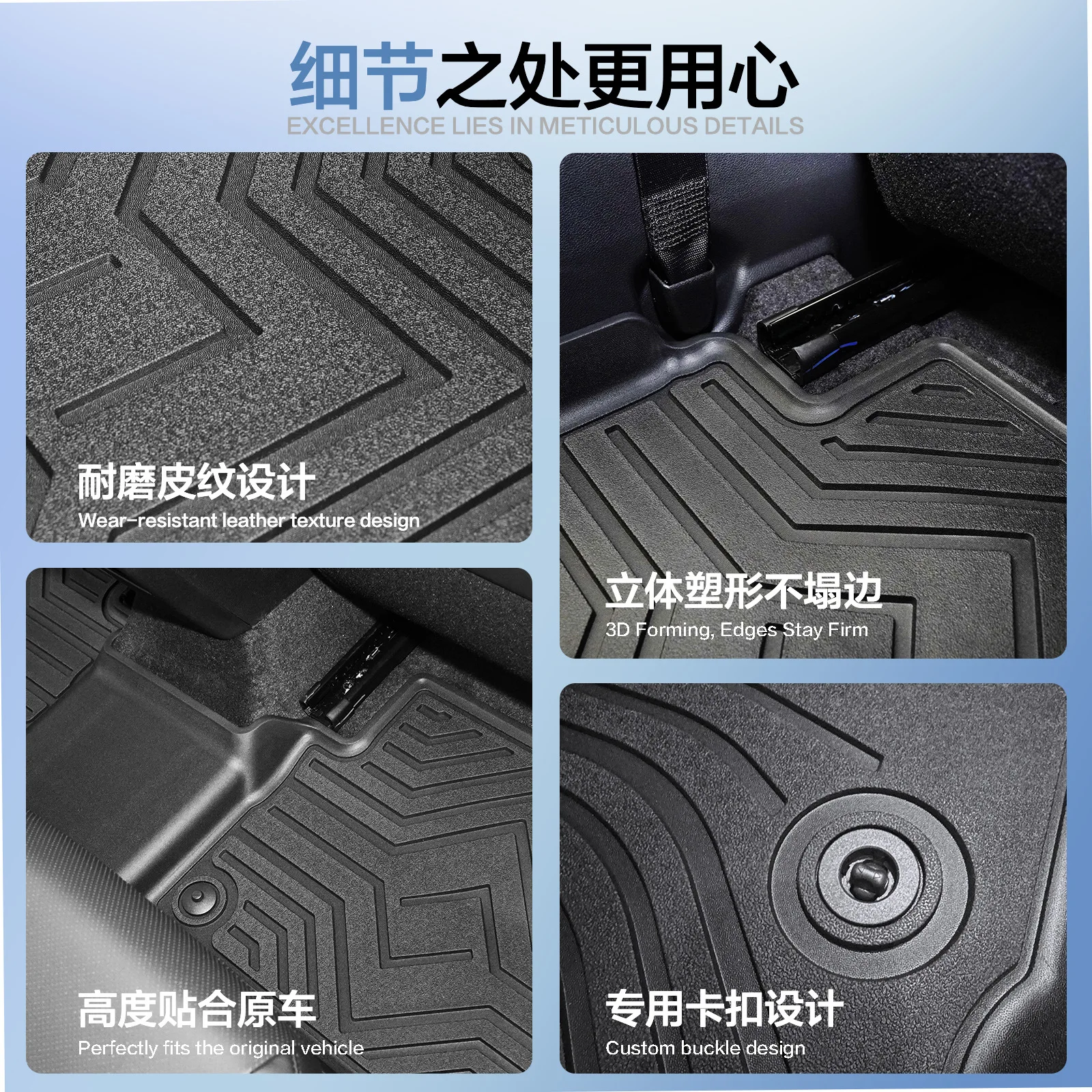 (LHD)For Ford Escape Kuga 201 - огляд і ціна Car Floor Mat Rubber