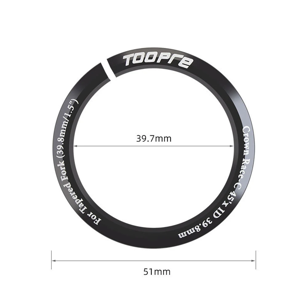 

Aluminium Alloy Steerer Tube Adapter Headtube Reducer Straight Tapered For 52/55/56mm Open Base Compatible With Taper Front Fork