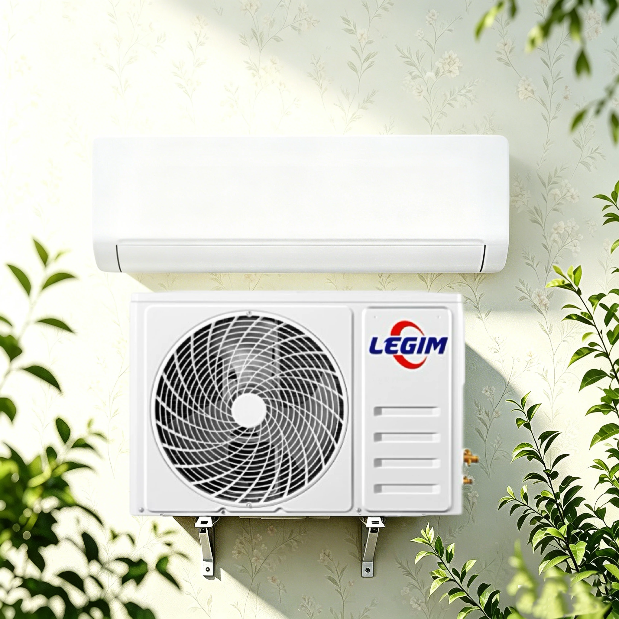 Smart WiFi 12000 BTU DC Inverter Split Air Conditioner Single Cooling Golden Fin for Home Office 9-45㎡ Room