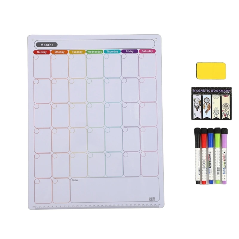 Magnetischer Kalender, Wochenplaner, magnetischer Kalender, Whiteboard, Monatsplaner, Direktversand