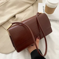 Small Hand Bags Totes For Women Soft PU Leather Ladies Armpit Vintage Shoulder Bag Clutch Handbags And Purse Female Bolso