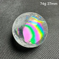 Natural Stone Clear Quartz Rock Crystal Ball Rainbow Quartz Sphere Polished Rock Feng Shui Decoration Gift Reiki Healing