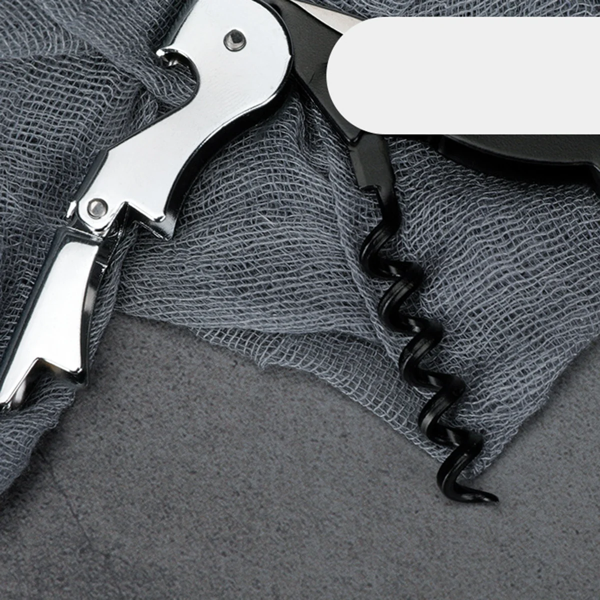 

2Pcs Foldable Waiters Corkscrew Professional Wine Bottle Opener with Foil Cutter Beer Bottle Opener Multipurpose Camping Bar