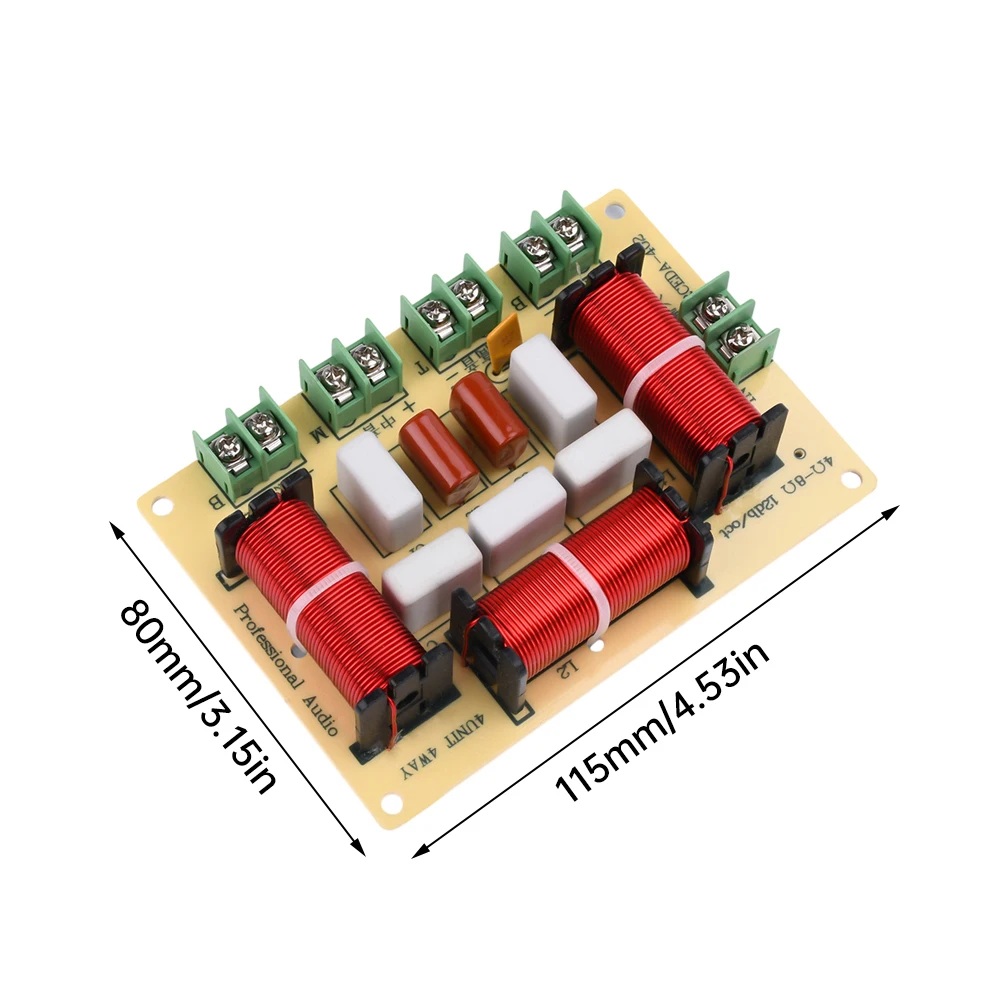 وحدة كروس ذاتية الصنع بدون لحام رباعية الاتجاه بقدرة 120 وات لترقيات مكبر الصوت المنزلي #5