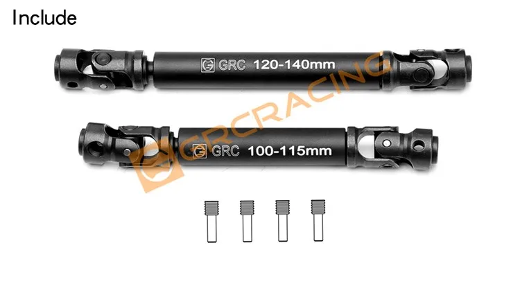 For Trax Trx4 Defender Trx-4 Bronco K5 1/10 Rc Car Heavy Duty Cvd Heavy Duty Drive Shaft Alloy Steel Universal Joint Steel