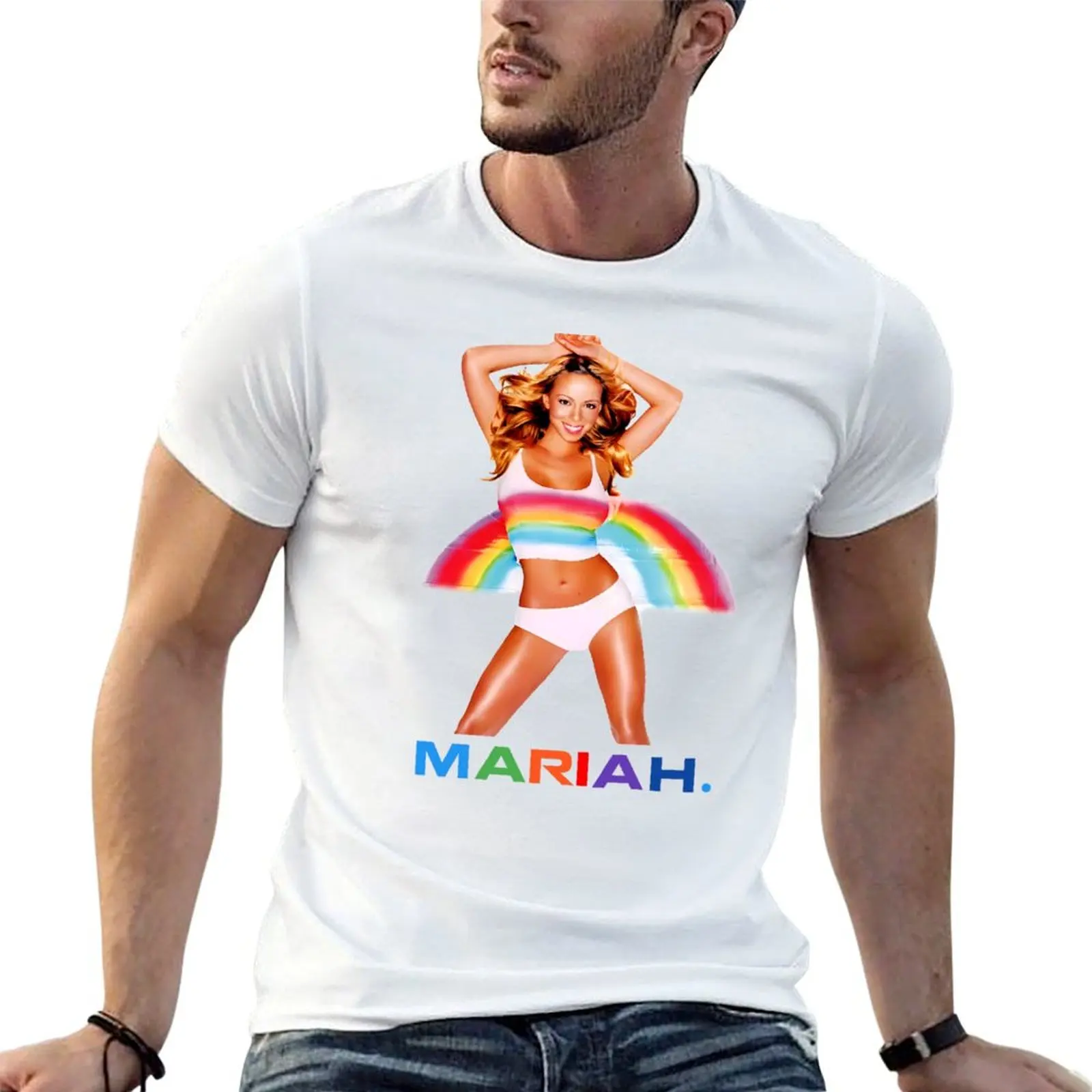 Mariah Carey T-Shirt anime t shirts oversize t shirts for man cotton t shirts for man pack white T-shirt