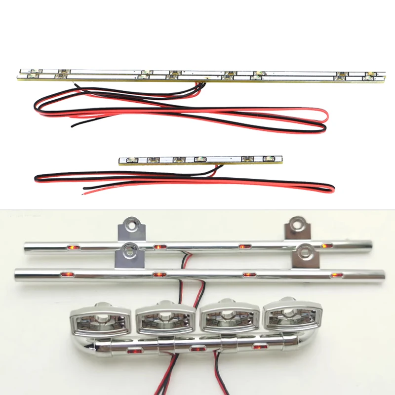 3 articoli simulazione luci laterali a LED lampada in avanti per 1/14 Tamiya RC camion auto Scania 770S 6 x4 56368 8 x4 56371 parti fai da te giocattoli