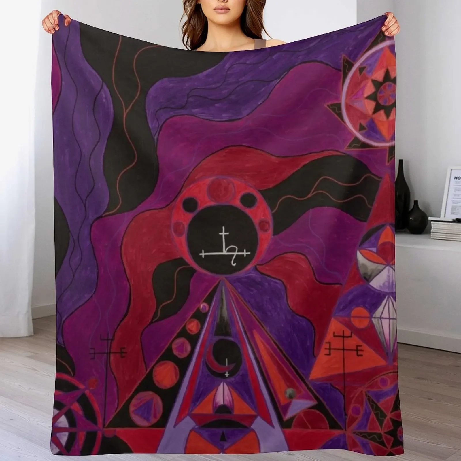 Goddess Lilith Throw Blanket Soft Warm Blanket Gift for Men Women Adults