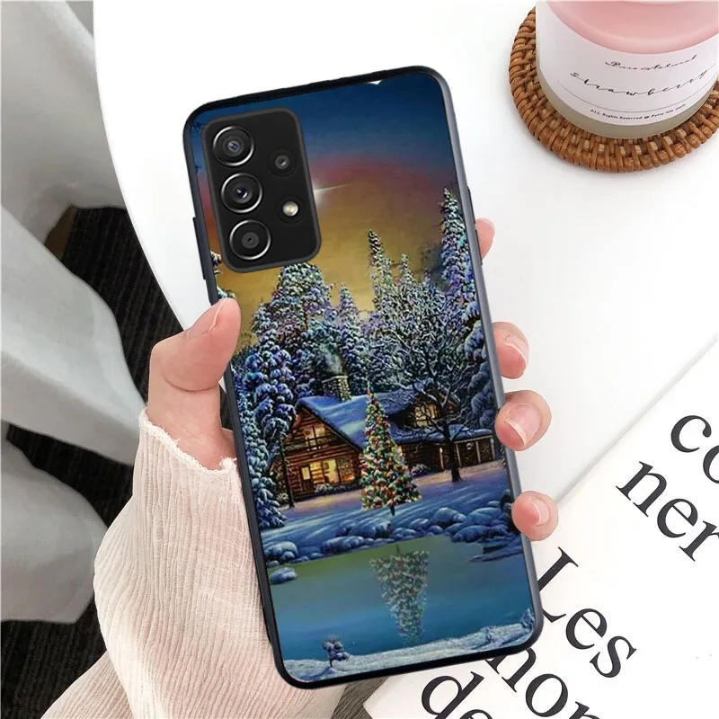 Christmas Tree New Year Phone Case for Samsung Galaxy A35 A55 A54 A15 A25 A05s A05 A22 A24 A52 A33 A34 M34 M14 M54 M23