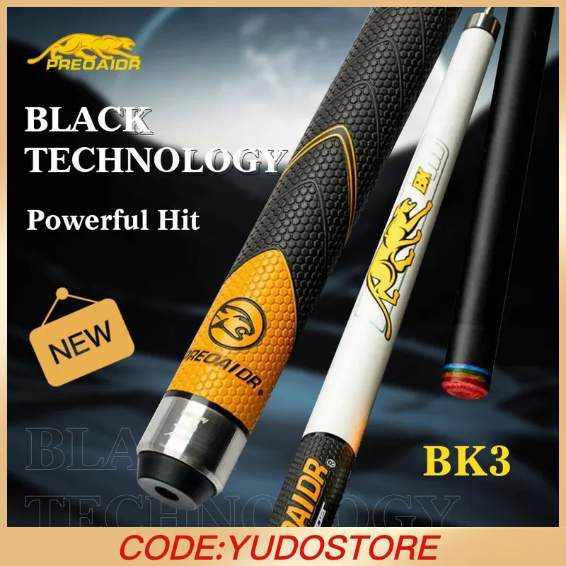 

PREOAIDR 3142 BK3 Series Billiard Pool Cue Uni-Loc Joint Cue Stick Kit 147cm Silicone Wrap with Extension cases