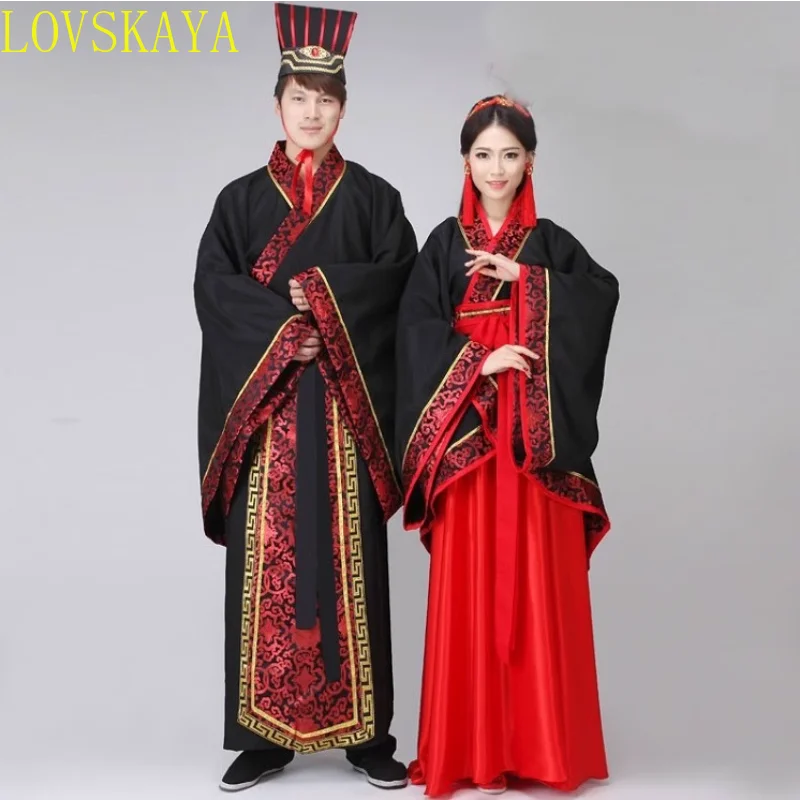 Hanfu Национальный стиль, мужская старинная традиционная китайская одежда для косплея для женщин, одежда Hanfu, женское сценическое платье