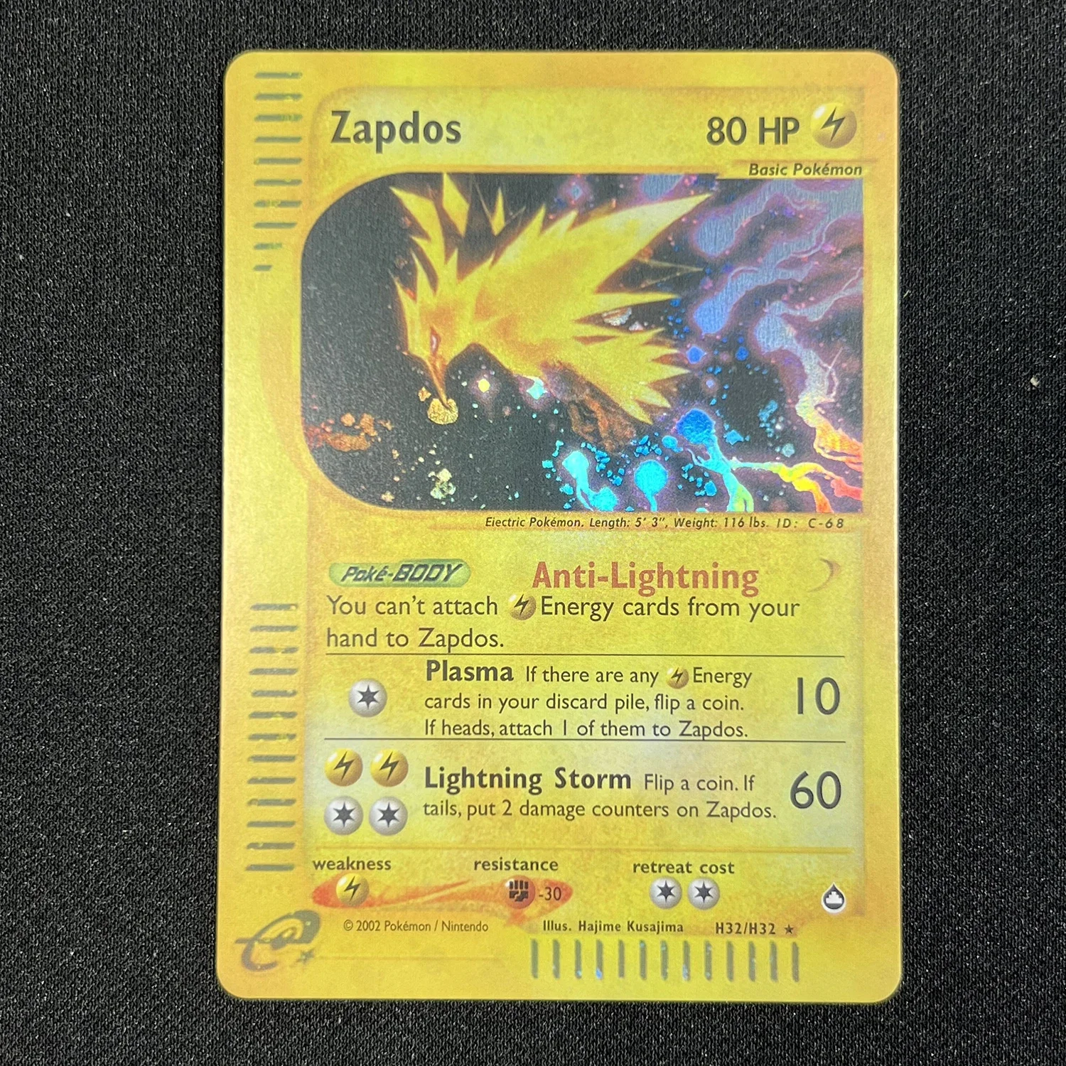 PTCG-Juego de tarjetas Flash de lámina, 1er juego, PKM, Lugia, aquápatas, Gengar, Mewtwo Expedition(EX), Charizard, juego clásico coleccionable, Gyarados