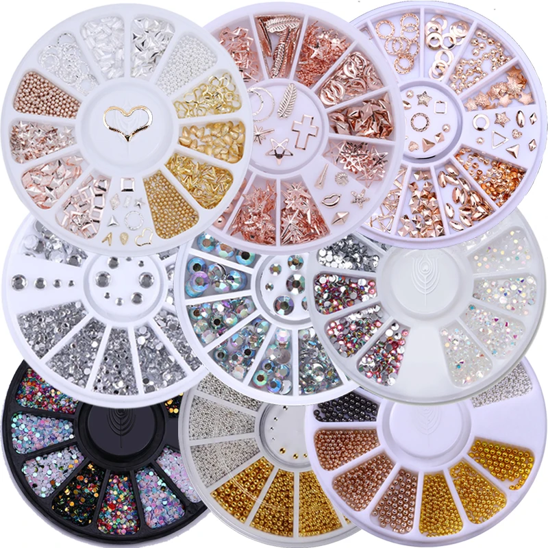 Mixed Color Chameleon Stone Nail Rhinestone for Nails Small Irregular Beads 3D Nail Art Decoration In Wheel Accessories