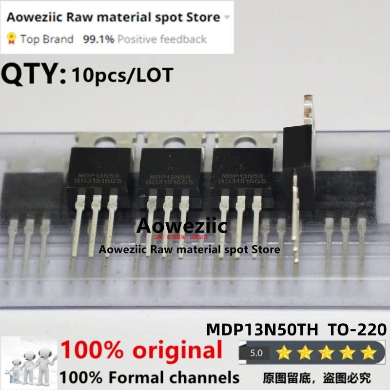 

Aoweziic 100% New Imported Original MDP13N50TH MDP13N50 TO-220 MOS FET 13A 500V