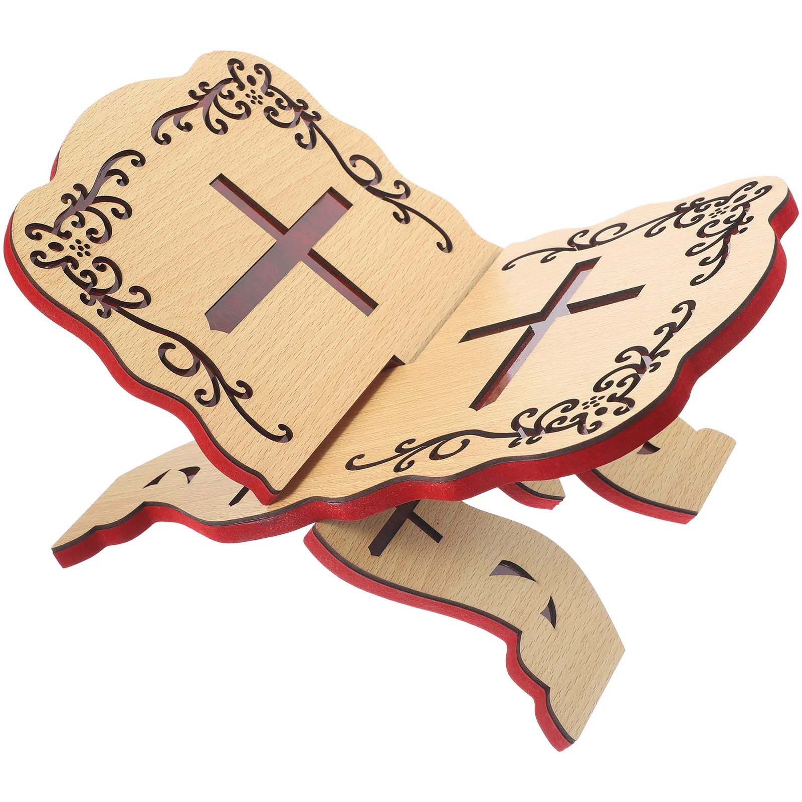 

Deluxe Stand Pcs Book Holder Elegant Desktop Temple Classics Stand Detachable Reading Rack Use Density Board