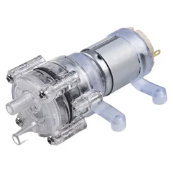 Spray Motor Diaphragm Pump Self Priming Silver Small Transparent -10-90 ℃ 0.1Mpa 5W 6.5mm Hose High Flowing Rate