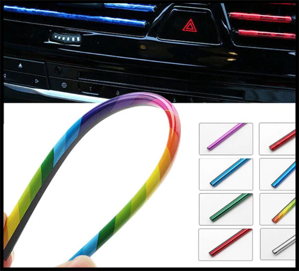 10 шт., декоративные полоски для воздуховыпускного отверстия автомобиля, детали для Infiniti Prototype QX30 Q60 QX50 Q QX80 Q50 FX45 Kuraza EX35 G35 EX