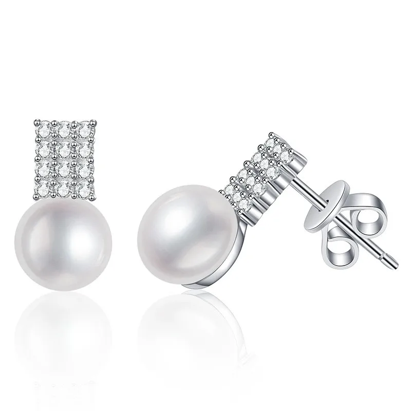 

E179 Lefei модные модные классические роскошные муассанитовые прямоугольные серьги с жемчугом подвески для женщин s925 стерлингового серебра вечерние украшения