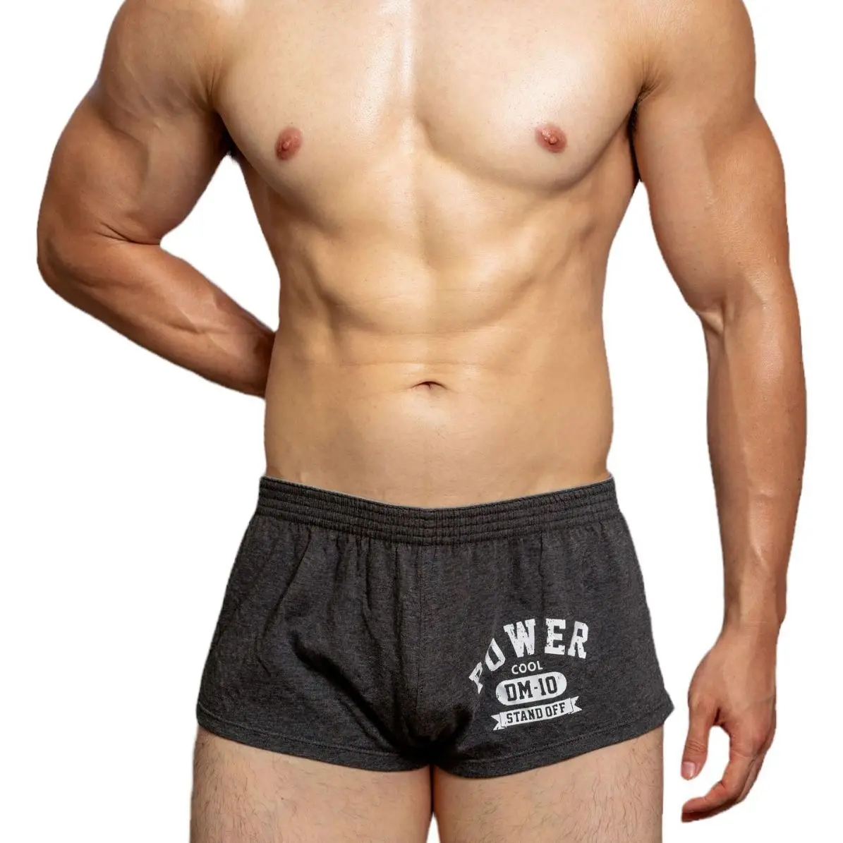 

Men's Panties Gay Sexy Boxers Mid-Waist Solid Color Low-Waist Tempt Fitness Underwear Gym Home Erotic Pants Cotton Comfortable