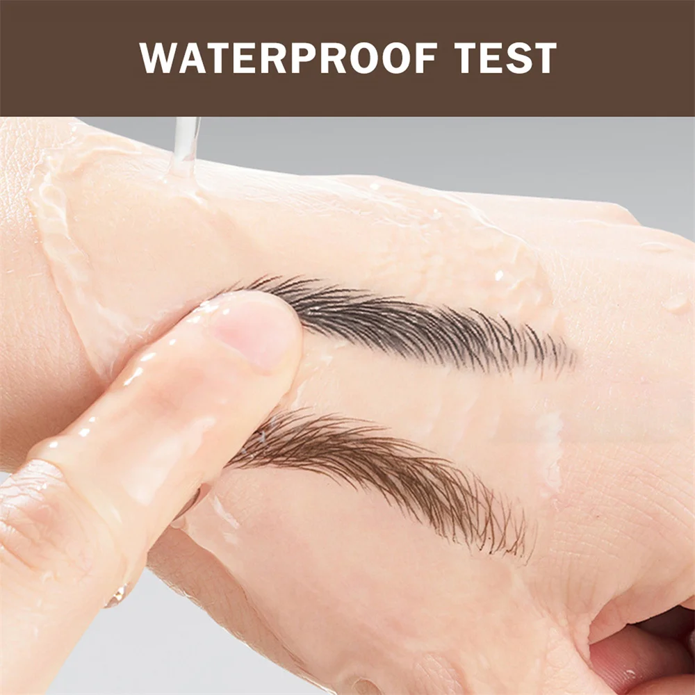 Penna per sopracciglia impermeabile a lunga durata 4D Multi forchette Punta della penna liquida Fine Liquid Tattoo Brow Matita per sopracciglia non sbavata Cosmetico