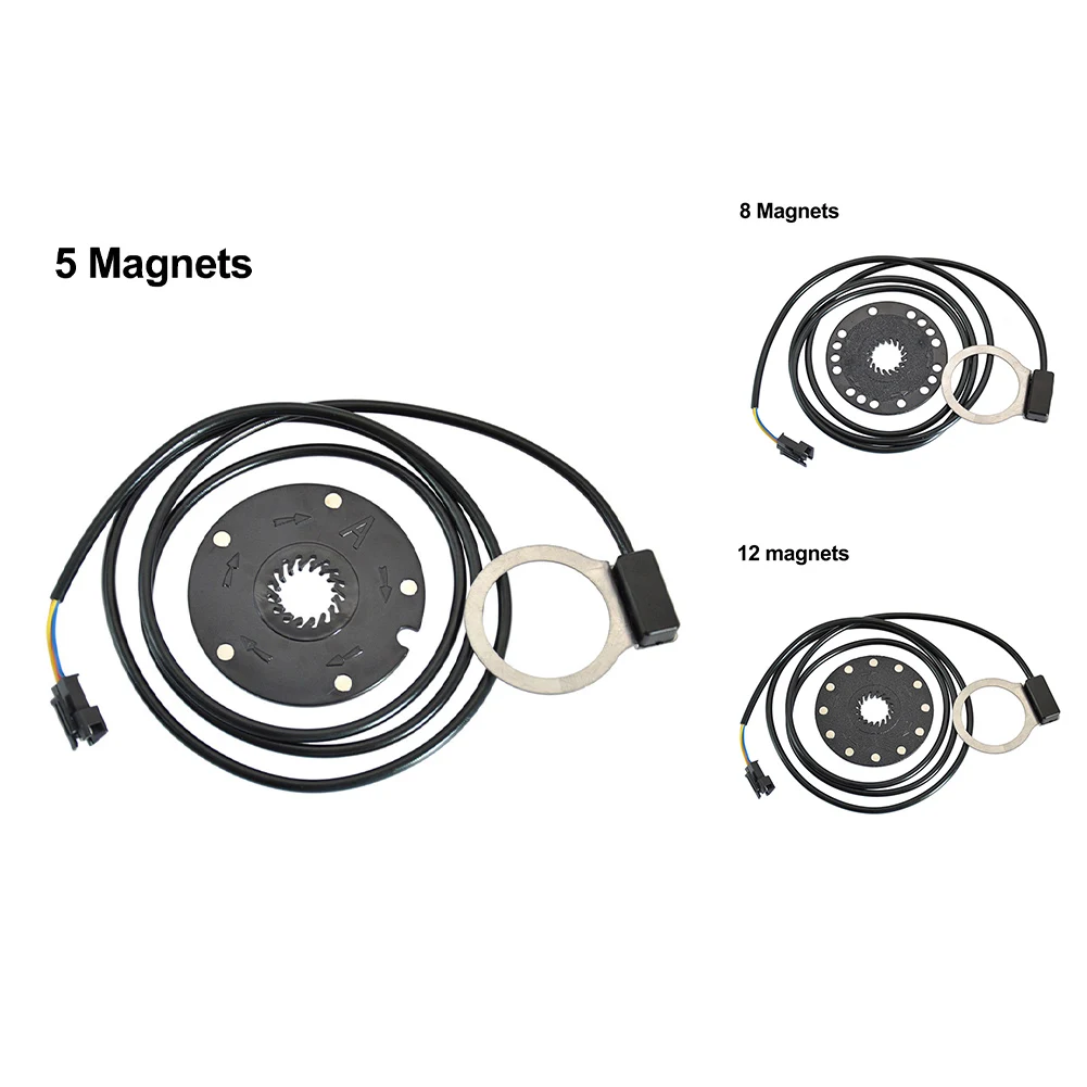 مستشعر سرعة الدراجة الإلكترونية جزء دواسة 5/8/12 مغناطيس معزز سبيكة مساعد الاستشعار دراجة كهربائية نظام PAS SM-3A #6