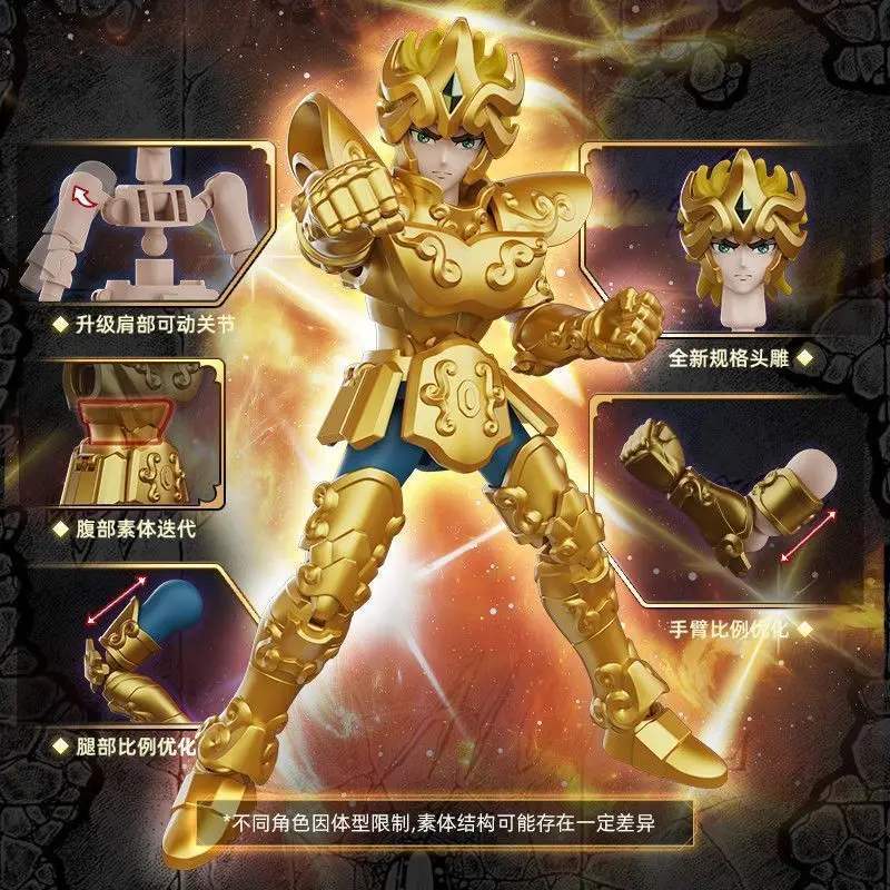 In voorraad Originele Blokees Saint Seiya Galaxy GV03 Versie Athena Stier Ram Leeuw Kiki Figuur Kinderen Speelgoed Gift