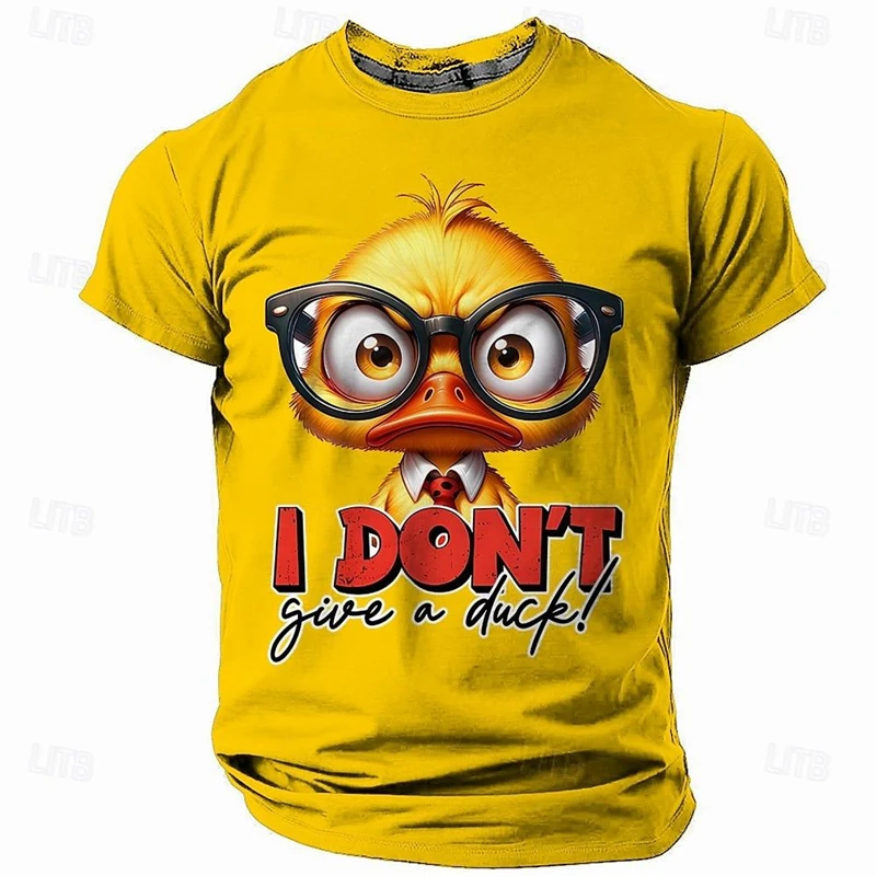 

Men's Fashion Summer Short Sleeve 3D Funny Animal Printed T-Shirt Casual Loose Men's Ladies Kids' Top