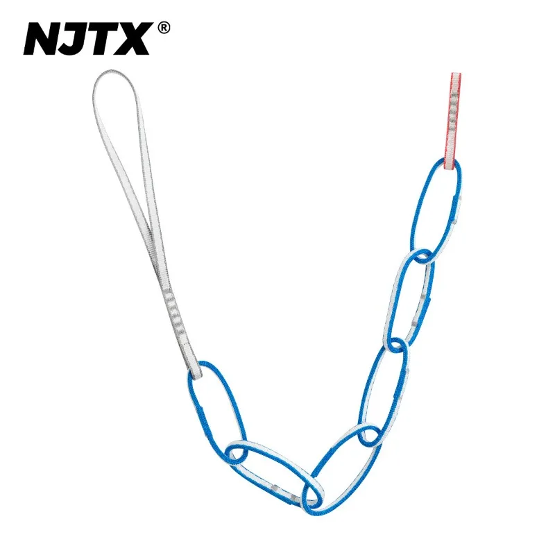 NJTX Serenity Adventure N09 Mountaineering Rock Climbing Ice Climbing Horse Chrysanthemum Rope Oxtail Flat Belt Ring 8 Ring 115