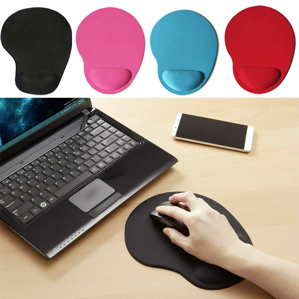 

Blue Gaming Mouse Pad Desk Mat Gamer Accessories Ergonomic Computer Uard Wrist Rest Solid Color Series Comfortable Mouse Mat