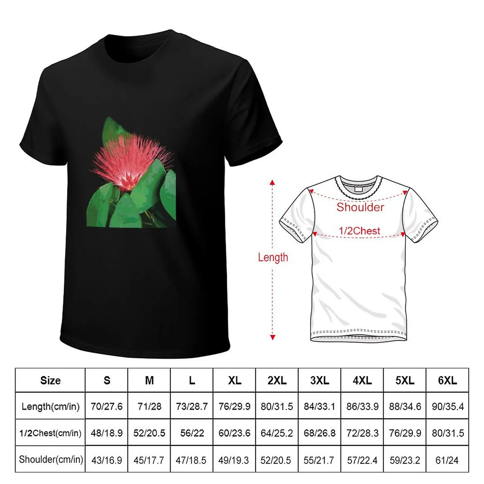 ‘?hi’a Lehua, native Hawaiian plant T-Shirt man t shirts for men T-Shirt