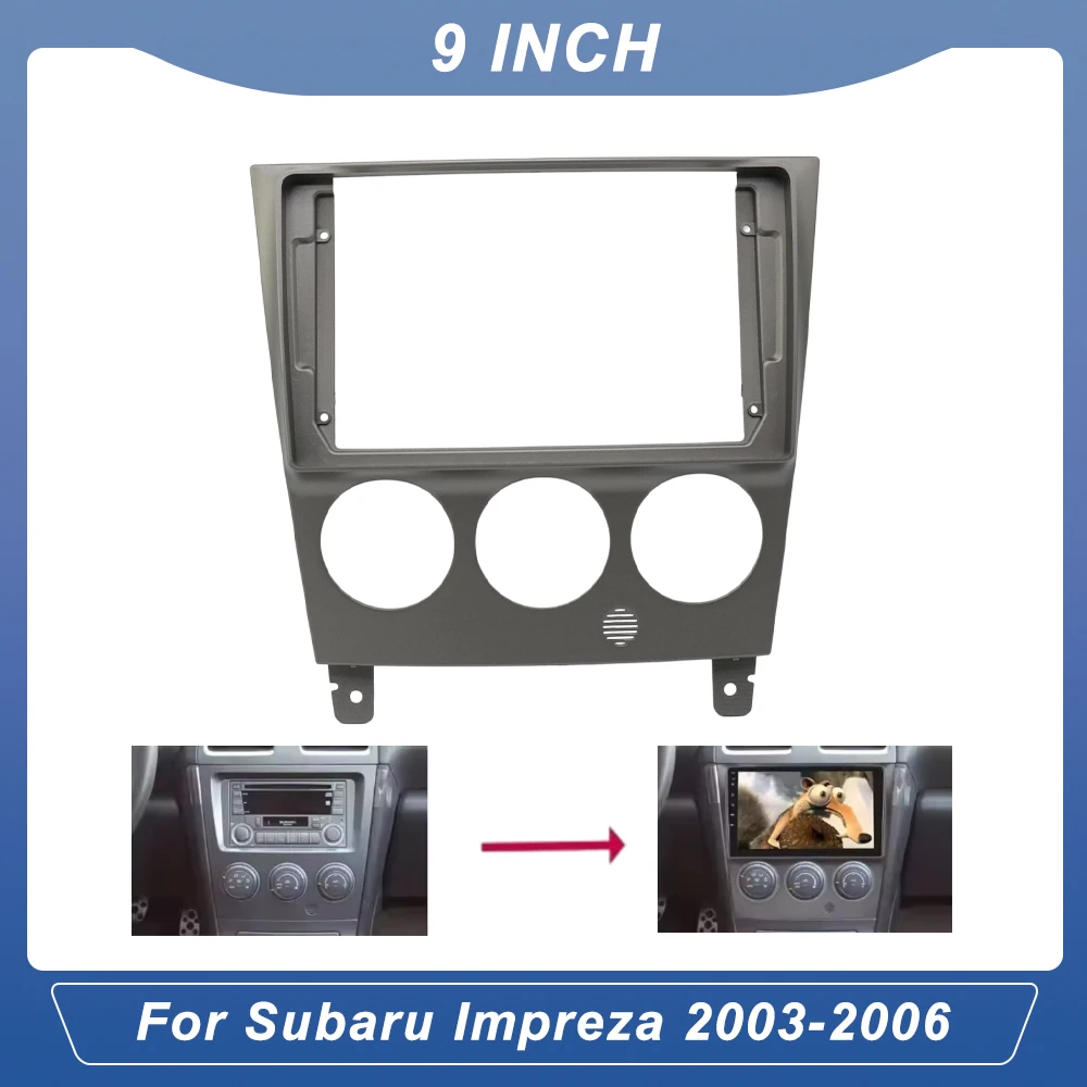 

9 Inch Car Radio Fascia For Subaru Impreza 2003-2006 Dash Installation Mounting Adapter Trim Kit