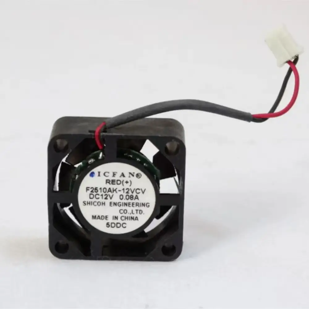 2 pieces for ICFAN 25mm F2510AK-12VCV mini fan, 12V, 0.08A. Micro Cooling