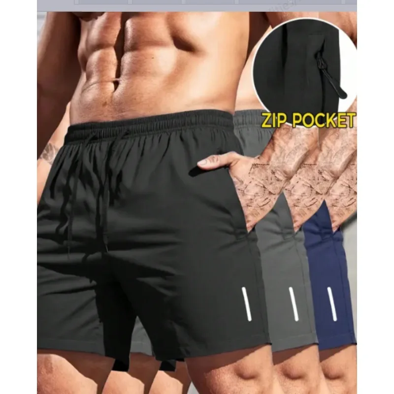 

Summer Men's Running Sports Shorts Quick Dry Gym Shorts for Men Workout Fitness Sportswear Beach Short Pants Jogging Sweatpants