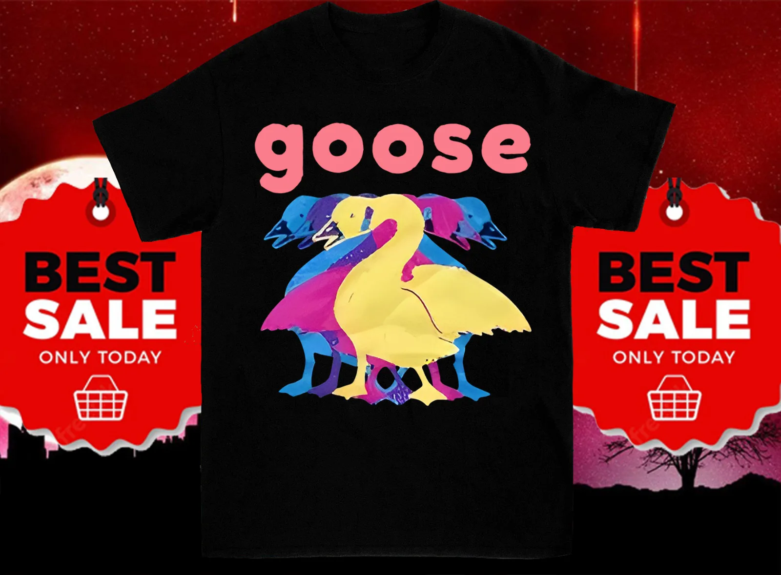 Hot Music The goose Band T Shirt Black Short Sleeve All Size S-4XL CG1067