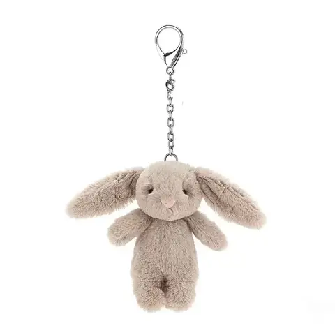 Porte-clés lapin de dessin animé, animaux en peluche, pompon d'amour, bibelot, jouet pour fille, sac de voiture, pendentif pour téléphone portable, bijoux cadeau