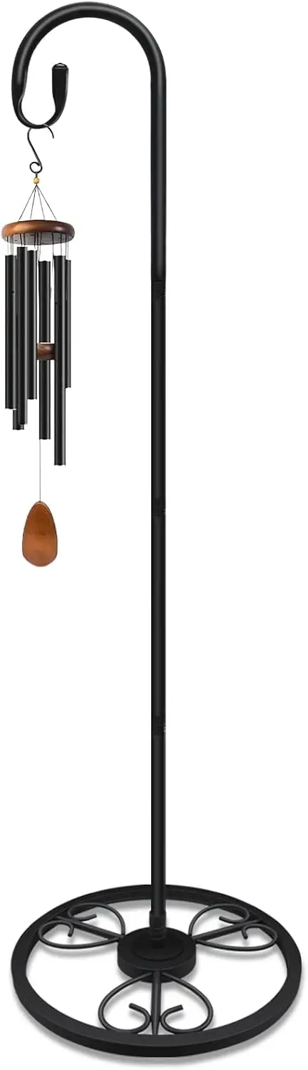 

Adjustable 63" Shepherds Hooks Stand for Wind Chimes, Hummingbird Feeders, Lanterns, Hanging Plant Indoor Outdoor Patio Garden