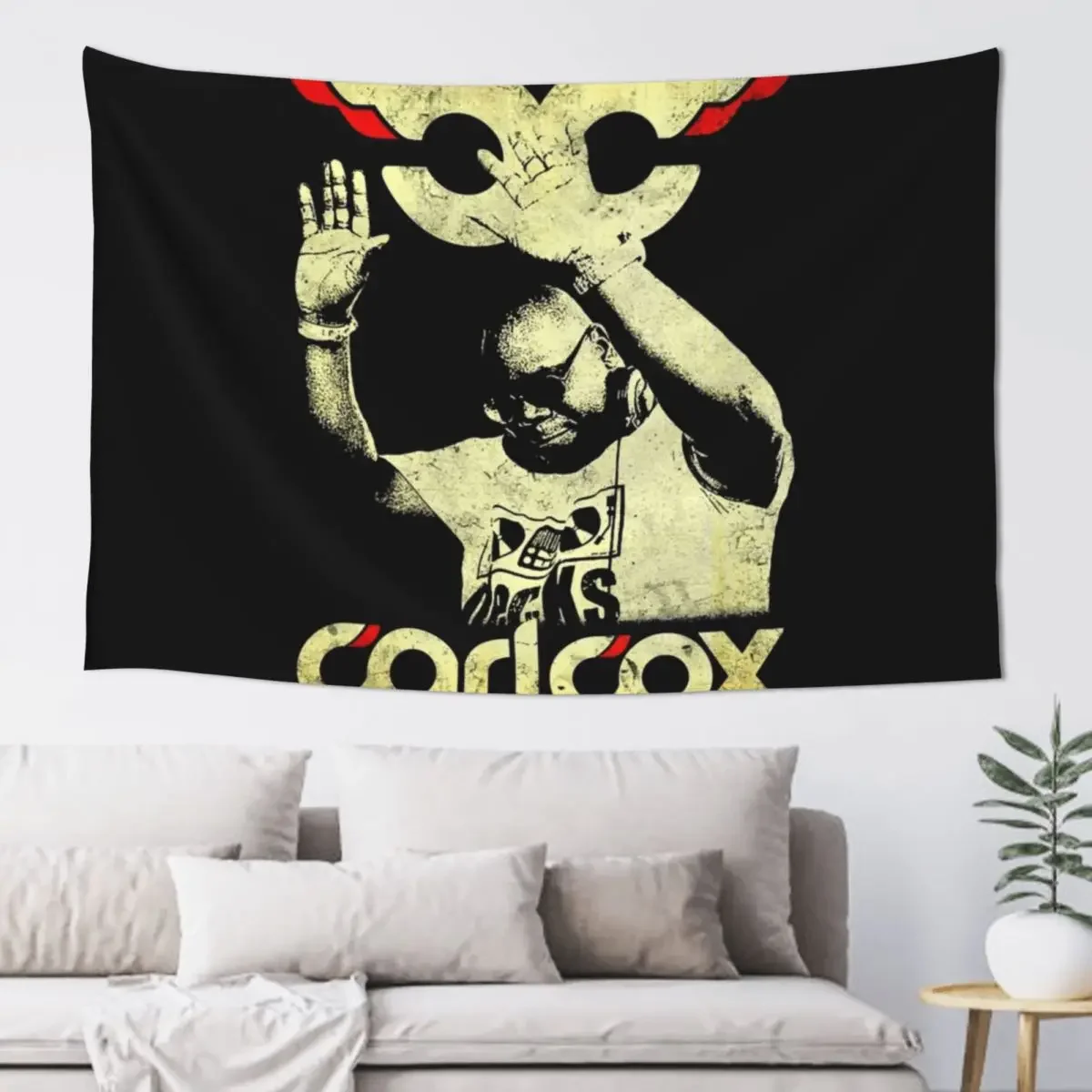 Carl Cox grungy old school house minimal techno Tapestry Bedroom Decor Things To The Room Tapestry