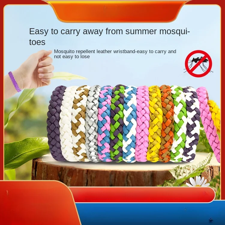 

Mosquito Repellent Bracelet Single Two-Tone Vegetable Essential Oil Anti-mosquito Braided Hand Rope Anti-mosquito Bracelet