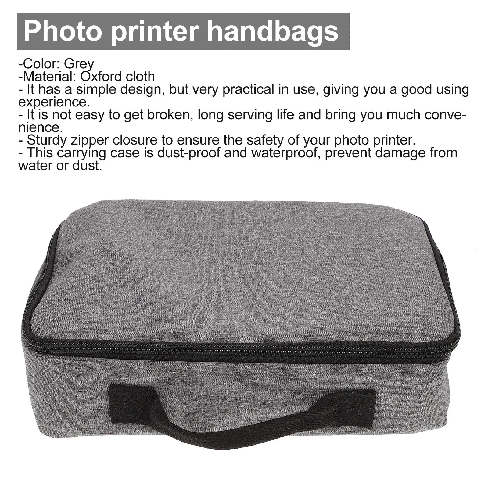 

Projector Storage Bag Organized Transport for Photo Printer Handbag Organizer Wireless Portable Travel Case Oxford Cloth