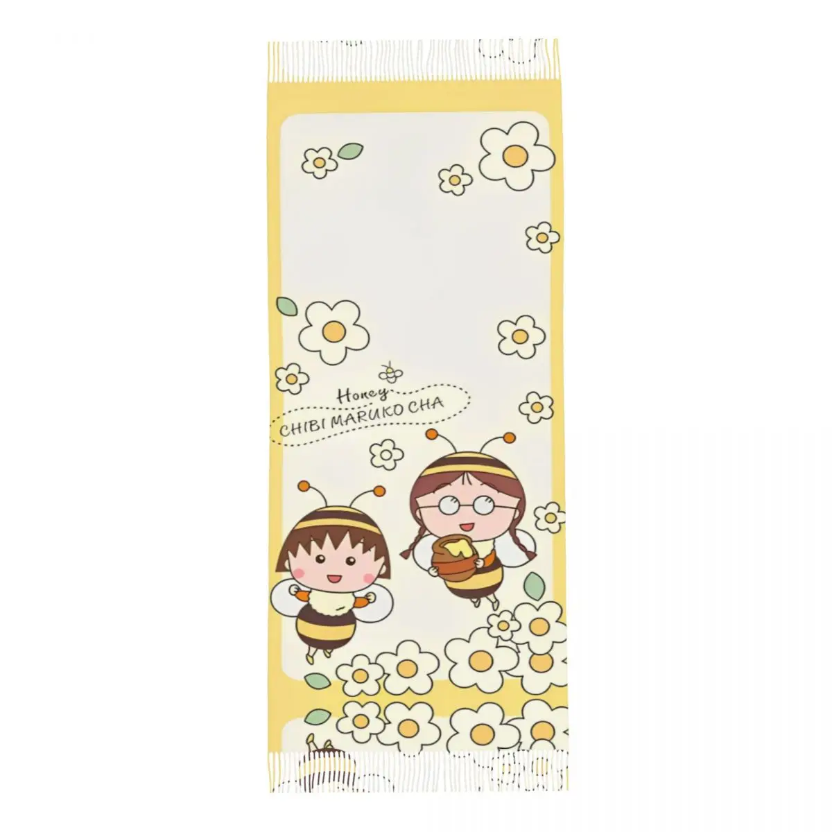 Chibi Maruko Chan Shawl Wrap for Ladies Winter Long Soft Scarf Cute Girl anime cartoon Neckerchief Shawl Scarves