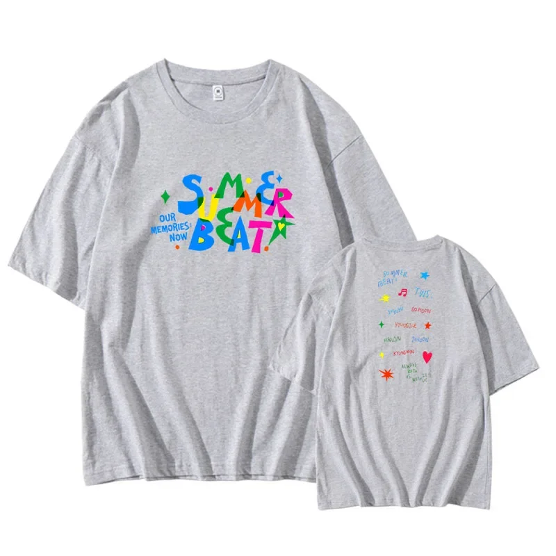 KPOP SUMMER BEAT Album Oversized T Shirt Women Men SHINYU DOHOON YOUNGJAE HANJIN JIHOON KYUNGMIN Graphic Tees Streetwear
