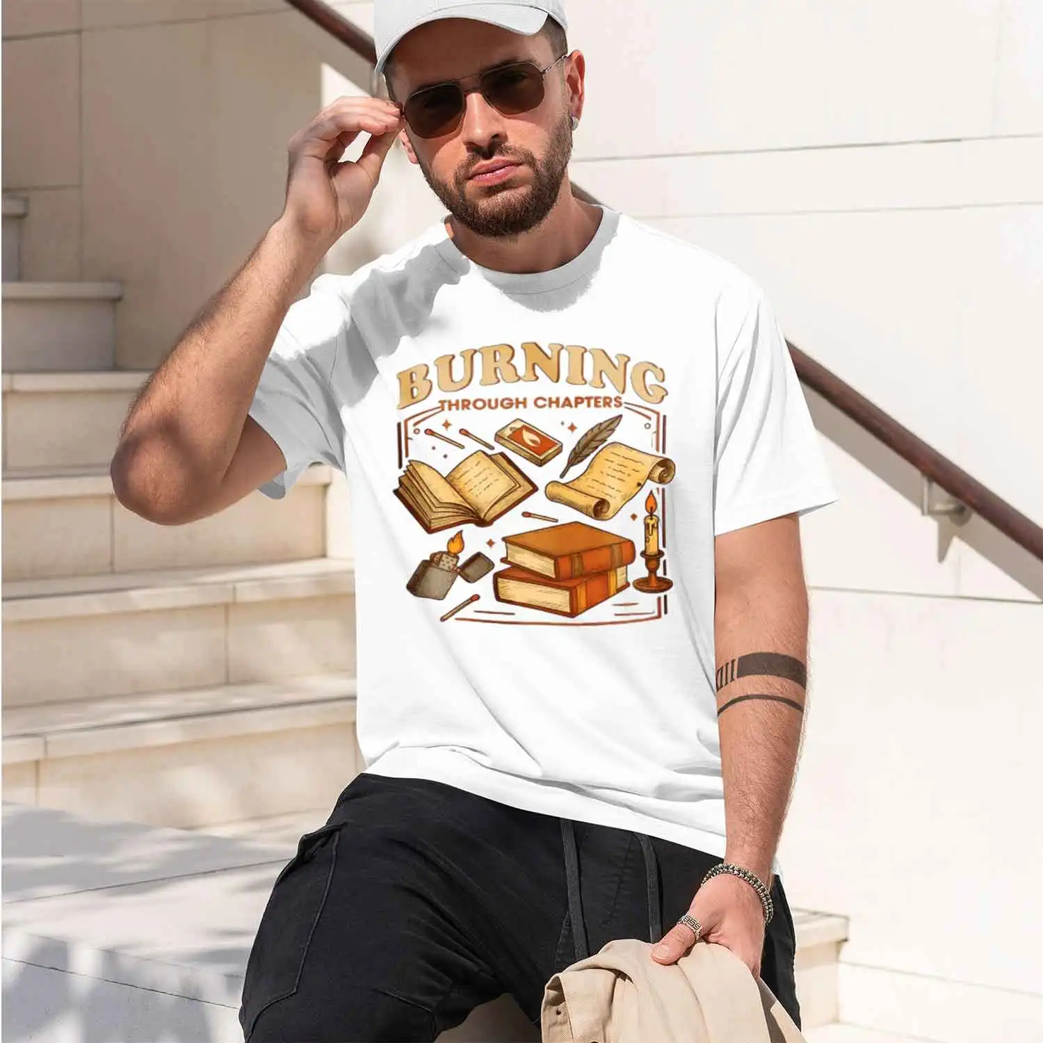 ing Through ter T-Shirt Book Club Tee Funny Romance Book Lover Tee Morally Grey Reader Gift Women Clothes Tee 2026 New Model Men