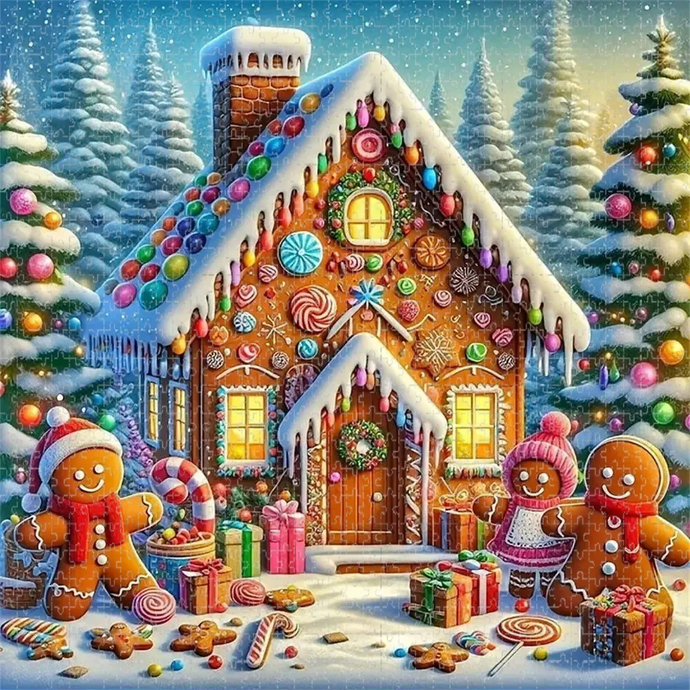 

500 PCS Jigsaw Puzzle, House Landscapeome Puzzles, Perfect for DIY Creative Fun with Family,Gift ,teasing Toy